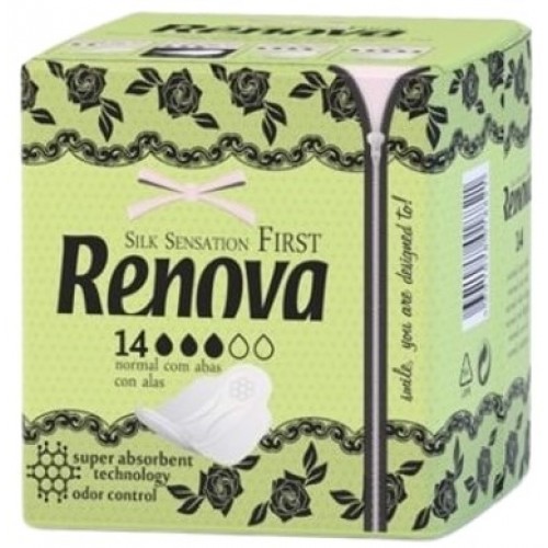  RENEW NORMAL SANITARY PADS WITH TAPS 14 UNITS