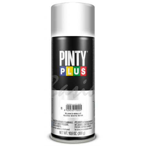 PINTY PLUS BASIC SPRAY PAINT 520CC GLOSS WHITE 9010