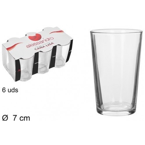 GLASS CUP PACK 6 200ML